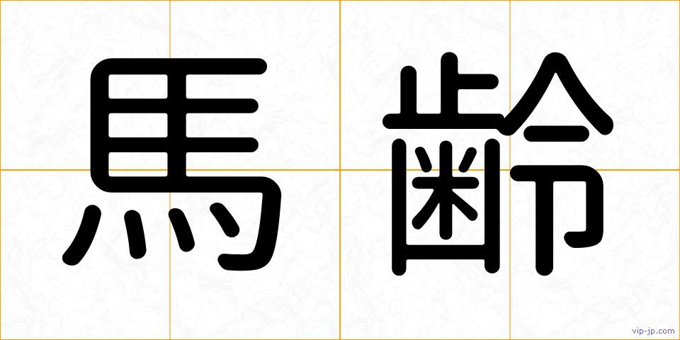 馬齢の画像