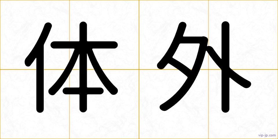 体外の画像