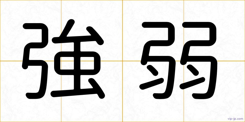 強弱の画像