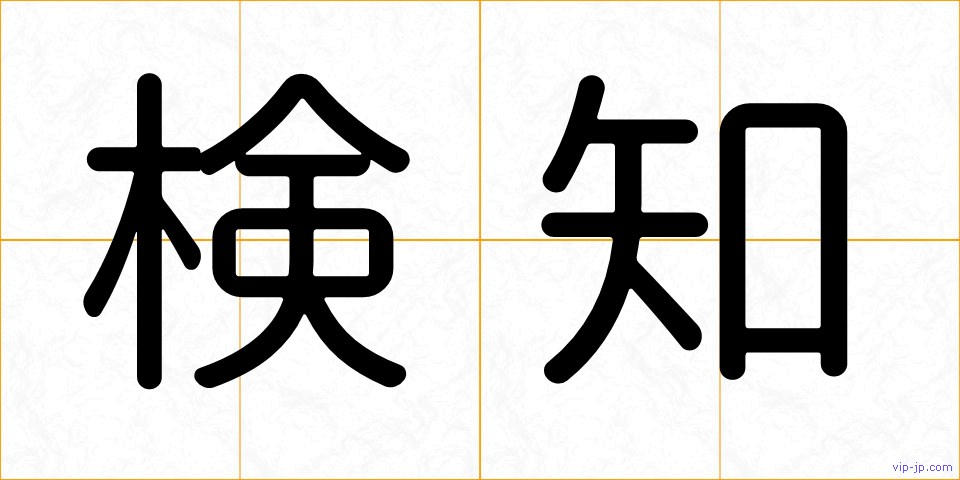 検知の画像