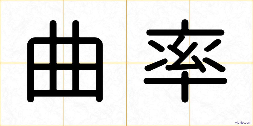 曲率の画像
