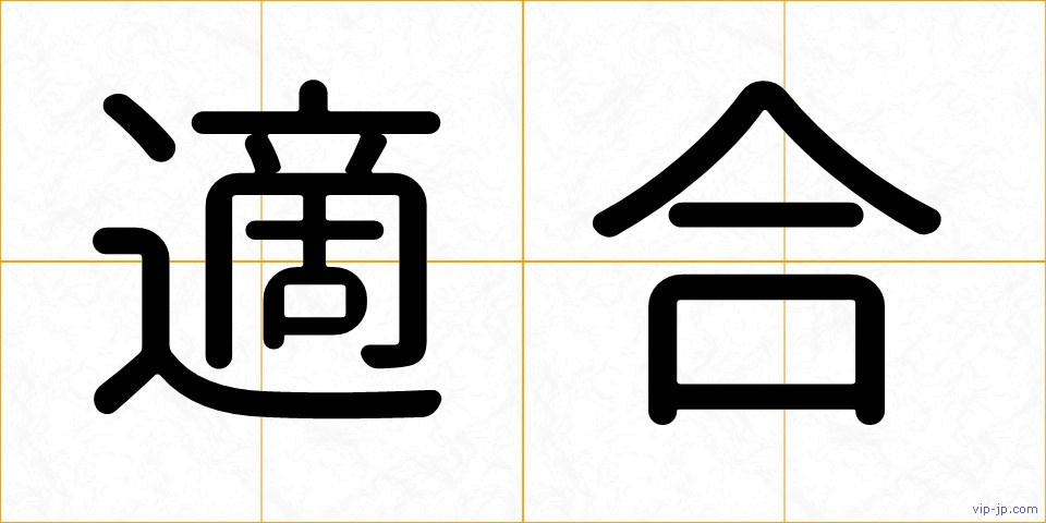 適合の画像
