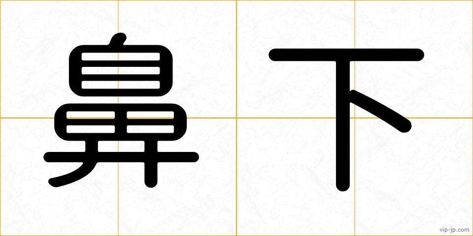 鼻下の画像