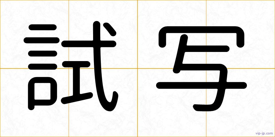 試写の画像