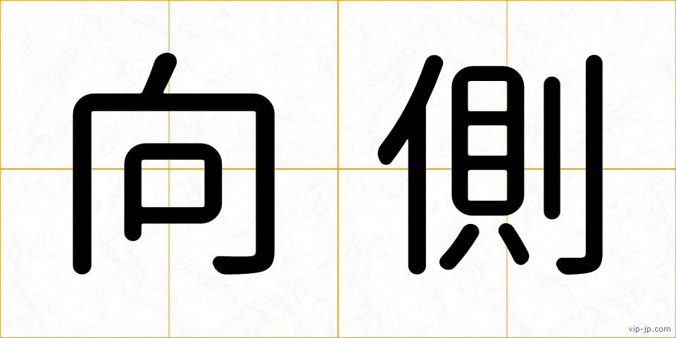 向側の画像