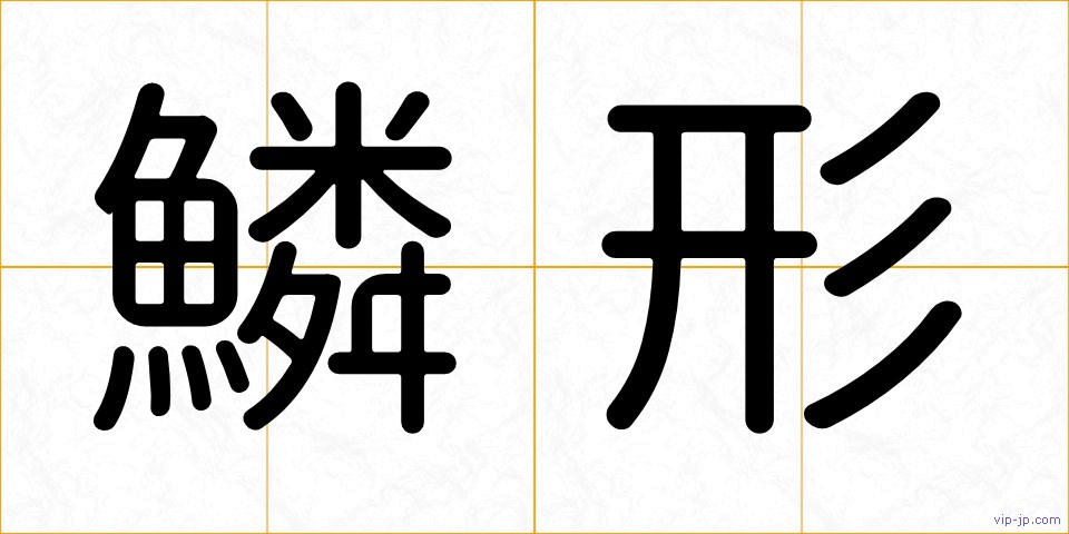 鱗形の画像