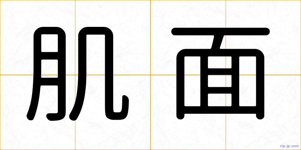 肌面の画像