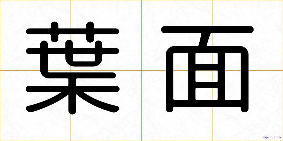 葉面の画像