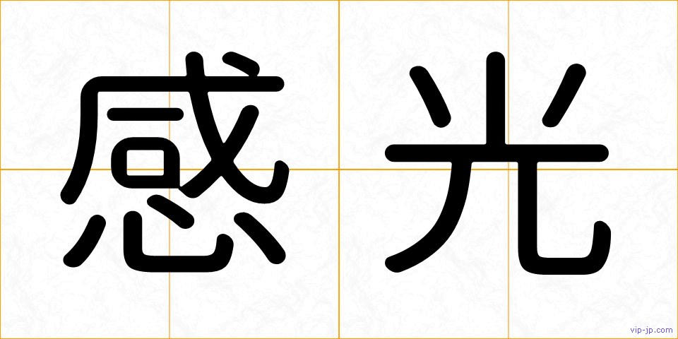 感光の画像