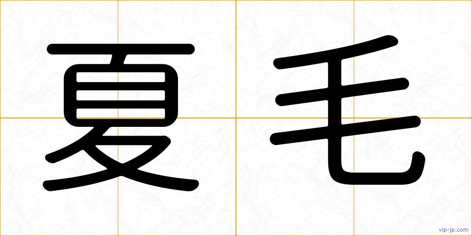夏毛の画像