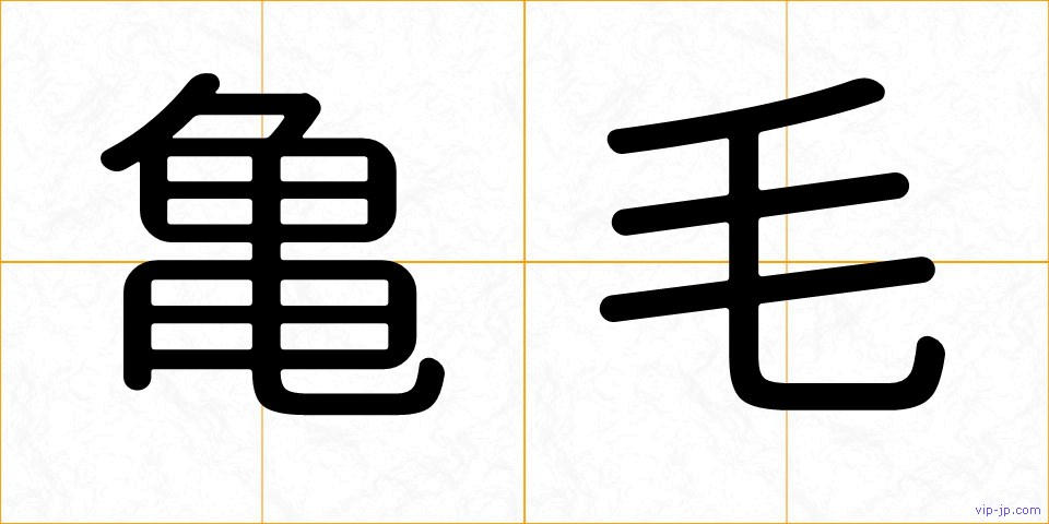 亀毛の画像