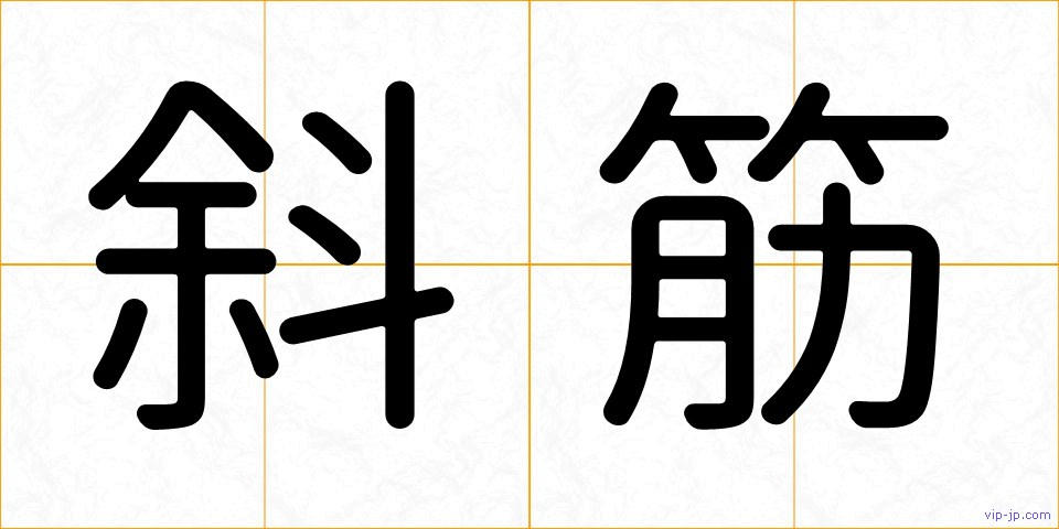 斜筋の画像