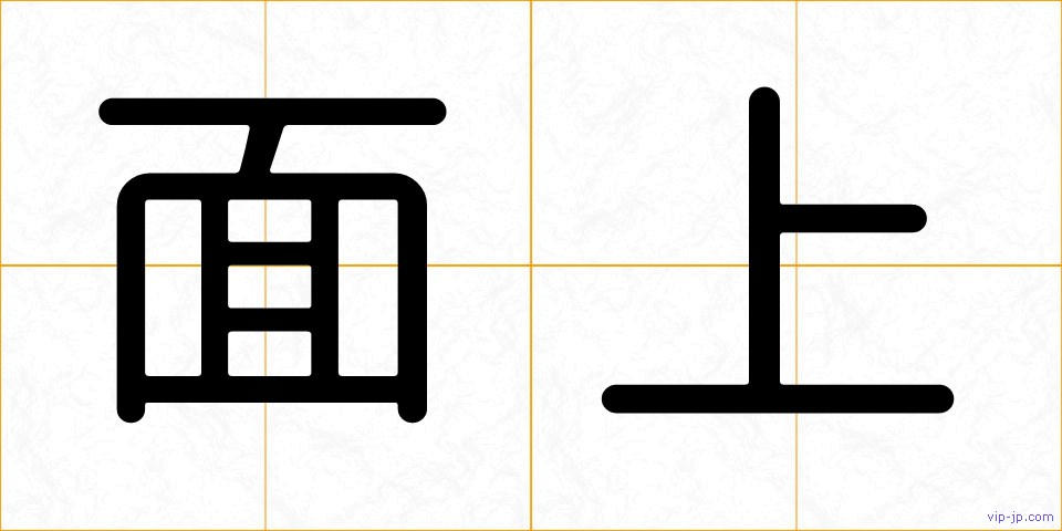 面上の画像
