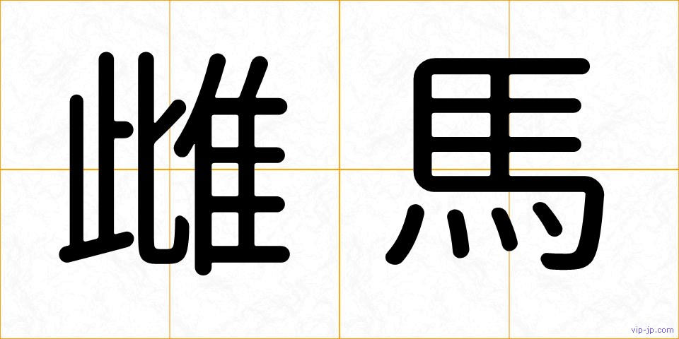 雌馬の画像