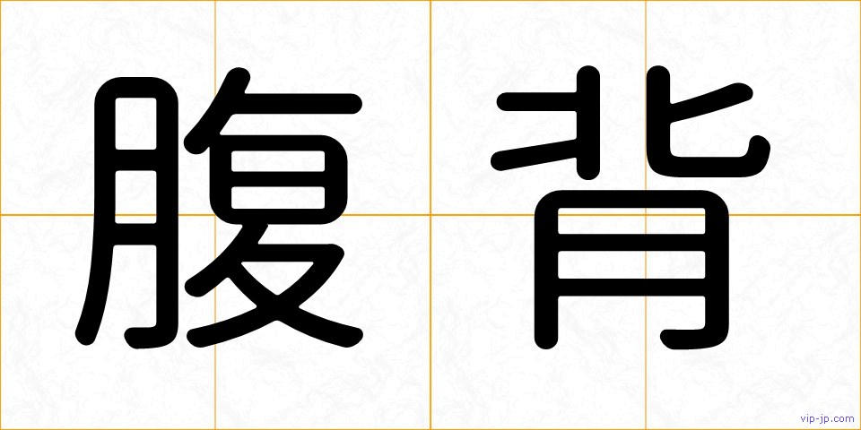 腹背の画像