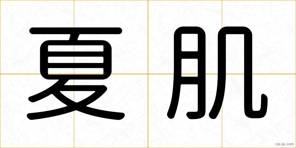 夏肌の画像