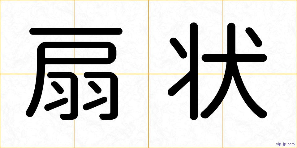 扇状の画像