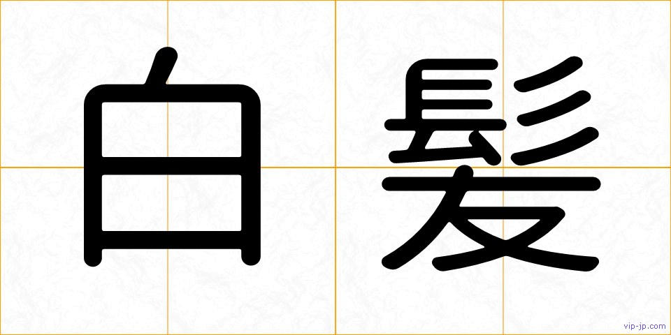 白髪の画像
