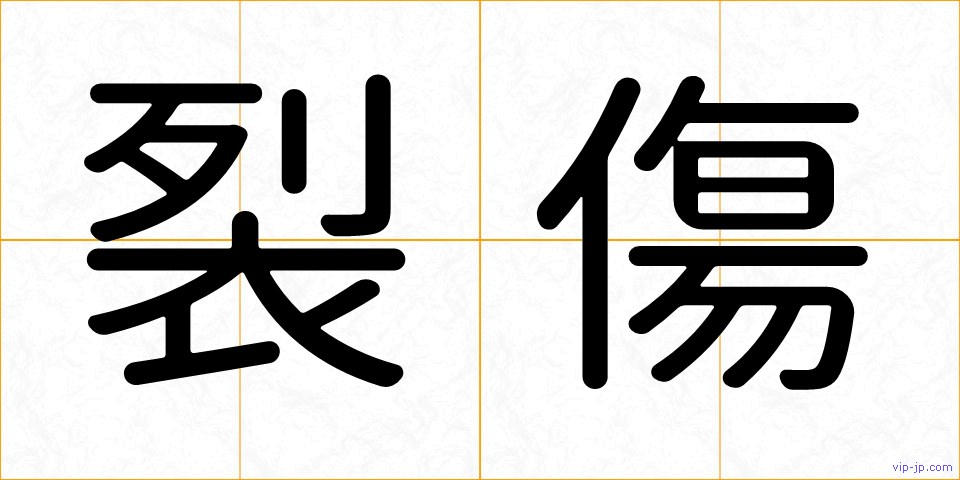 裂傷の画像