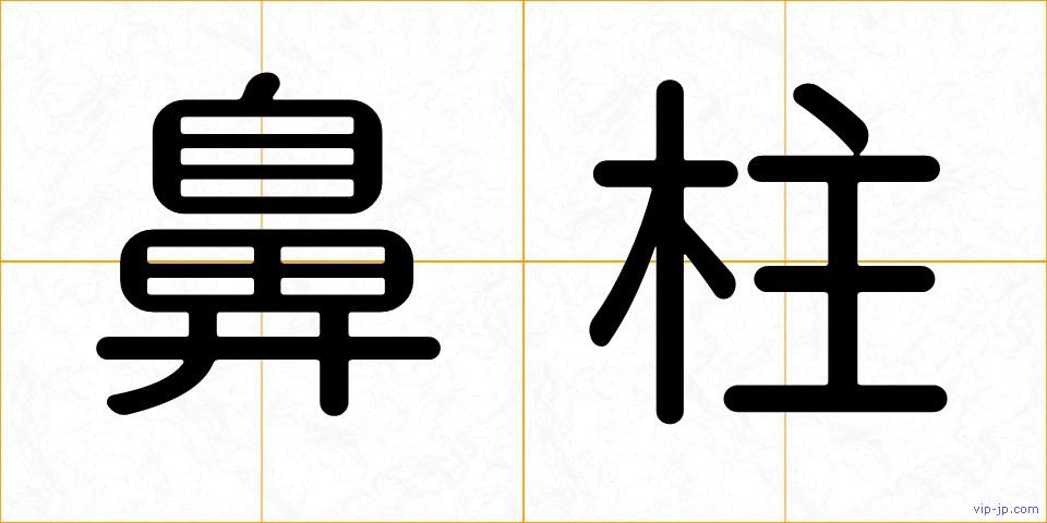 鼻柱の画像
