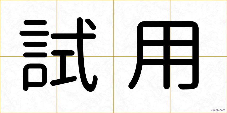 試用の画像