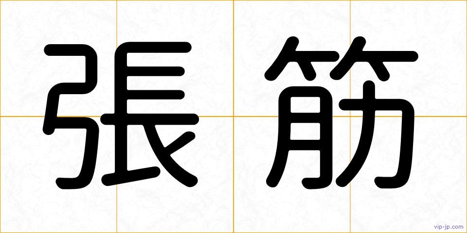 張筋の画像