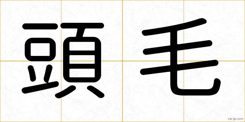頭毛の画像