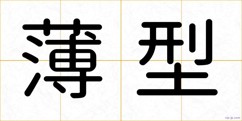 薄型の画像