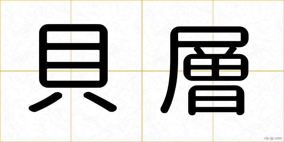 貝層の画像