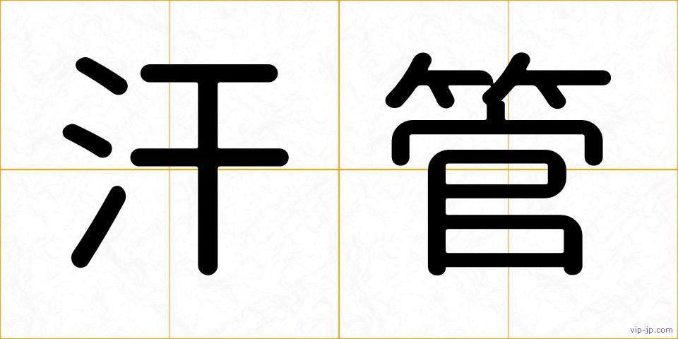 汗管の画像