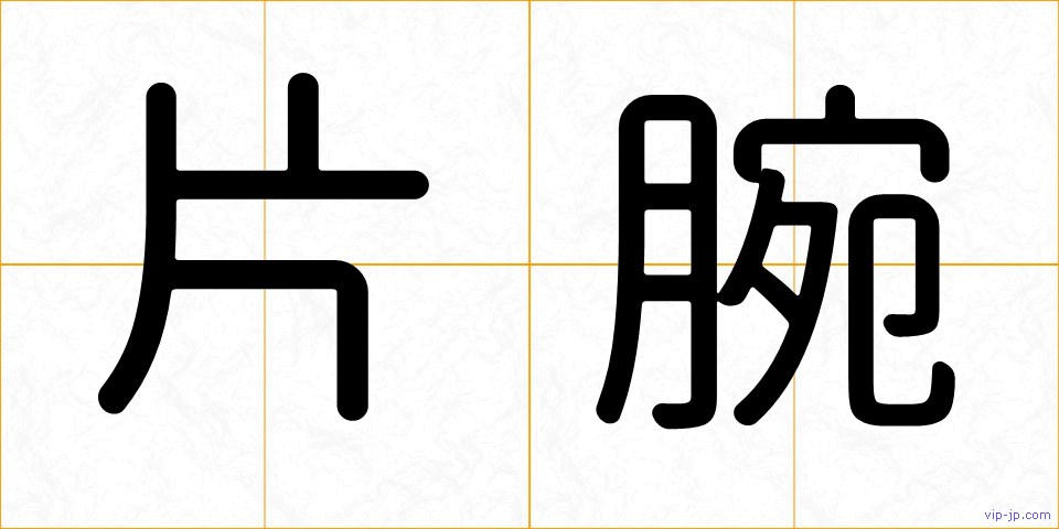 片腕の画像