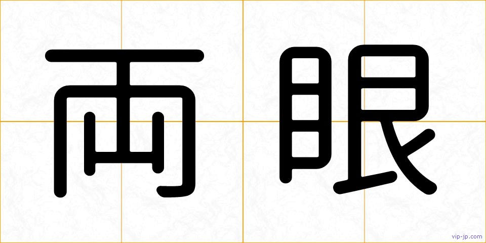 両眼の画像