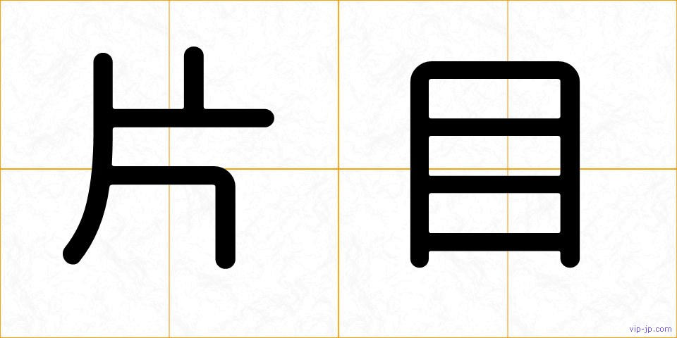 片目の画像