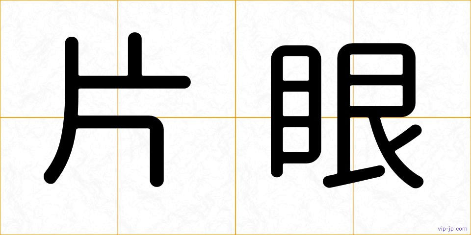 片眼の画像