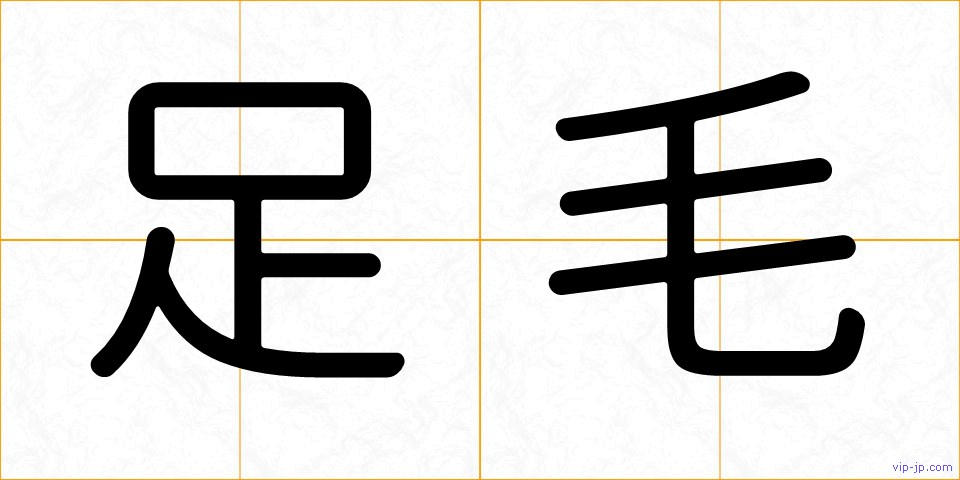 足毛の画像