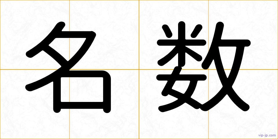 名数の画像