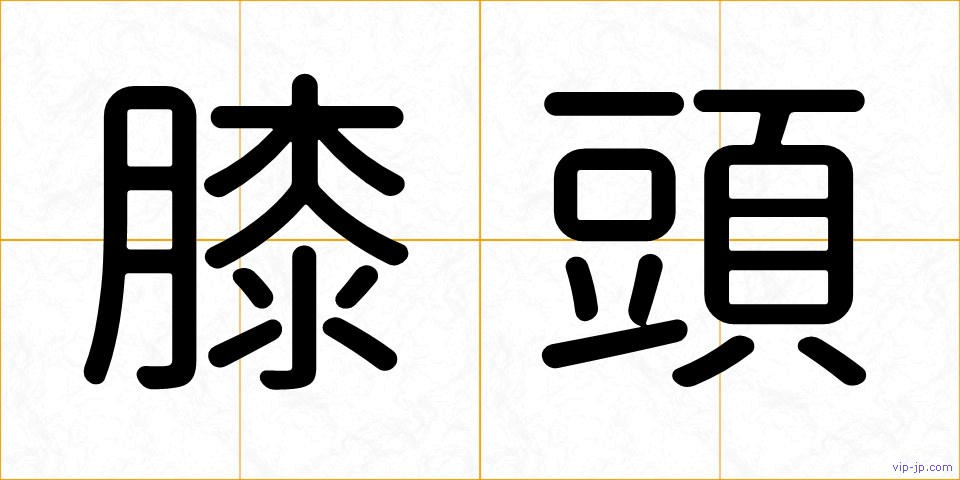 膝頭の画像