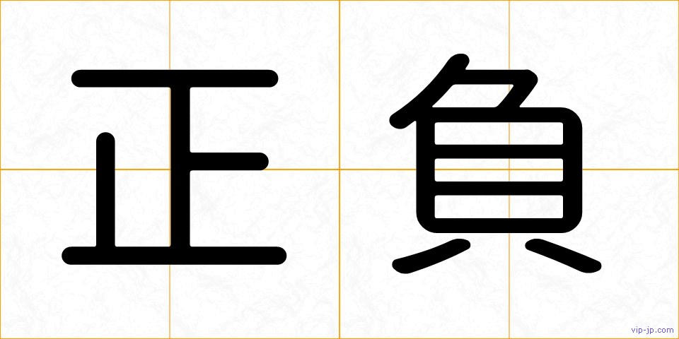 正負の画像