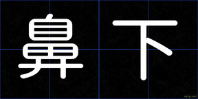 鼻下