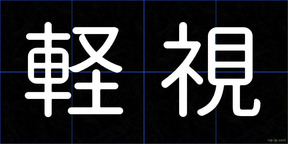 軽視