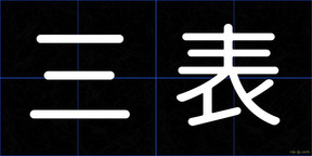 三表