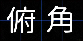俯角