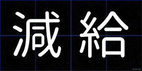 減給