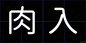 肉入