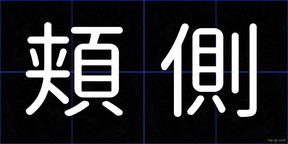 頬側