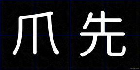 爪先
