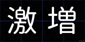 激増