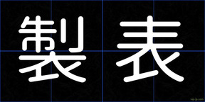 製表